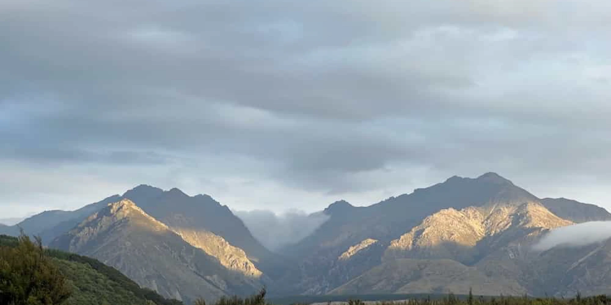 Te Takitimu Mountains from Te Koawa Lodge